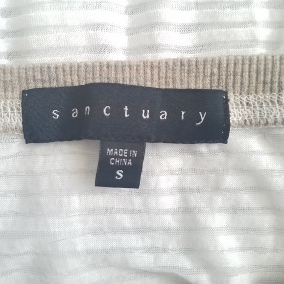 Sanctuary Sheer White Tank Top - Picture 4 of 4